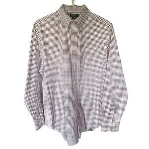 Ralph Lauren Plaid Classic Fit Long Sleeve Button Down Men’s Size 161/2 34-35